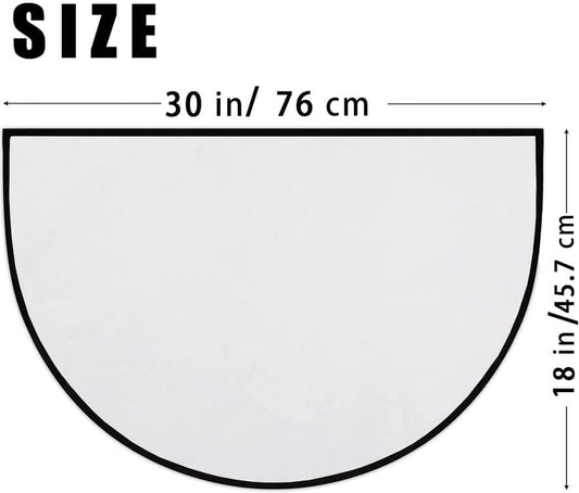 Half Round Lemon Door Mat Outdoor Entrance,for Outside Entry 18x30 inch Wear Resistant Semi Circle Floor Mats Area Rugs for Bathroom Balcony Kitchen