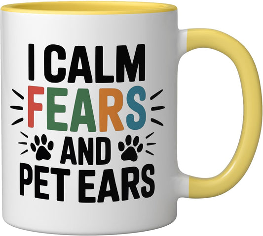 Veterinary Assistant Veterinarian Pet Animal Care Ceramic Mug, Yellow/White, 11oz