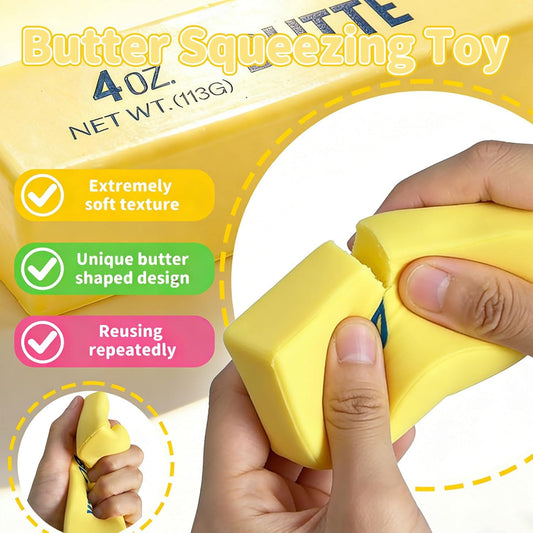 Slow Rising Squishy,Taba Squishy, Stress Balls,Party Favor Gift (Butter stick-2pcs)-0519 (Yellow-4pcs)
