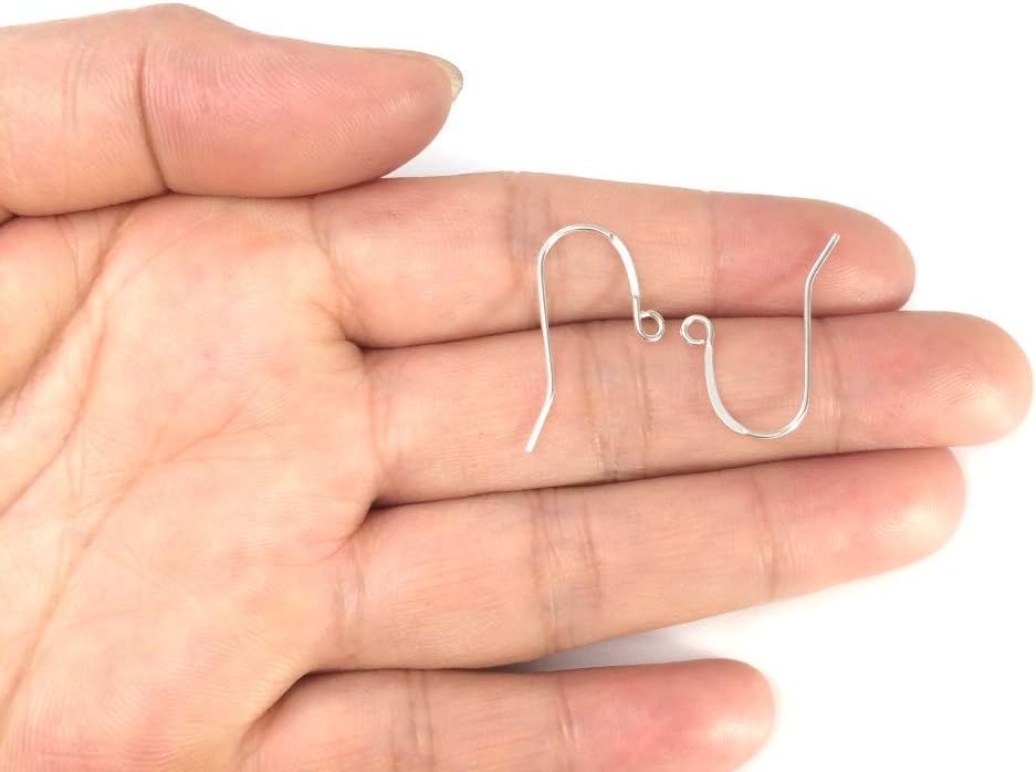 Adabele 200pcs 18K Yellow Gold Plated Strong Fish Earring Hooks 20 Gauge | 0.8mm/20 Gauge, Metal Fishhooks Ear Wire, Open Loops to Attach Charms Gemstones Dangles Earrings Making