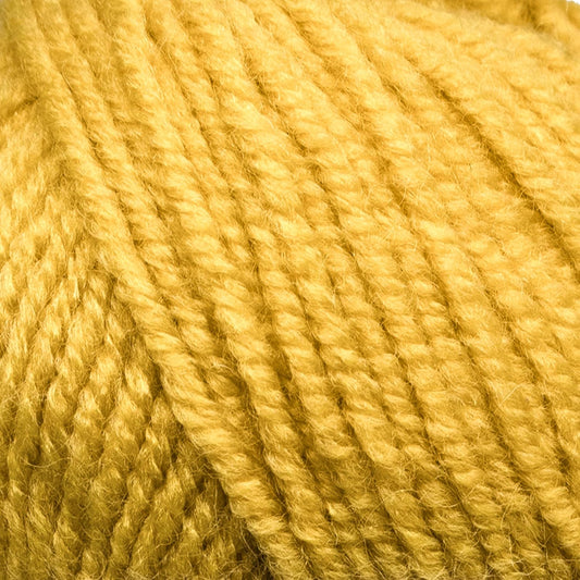 Star-Worsted Soft Yarn for Crocheting, Worsted Weight 4, Yellow | 75% acrylic 25% wool, 100 g, 186 yds, amigurumi, granny squares, socks, beanies, mittens, machine washable
