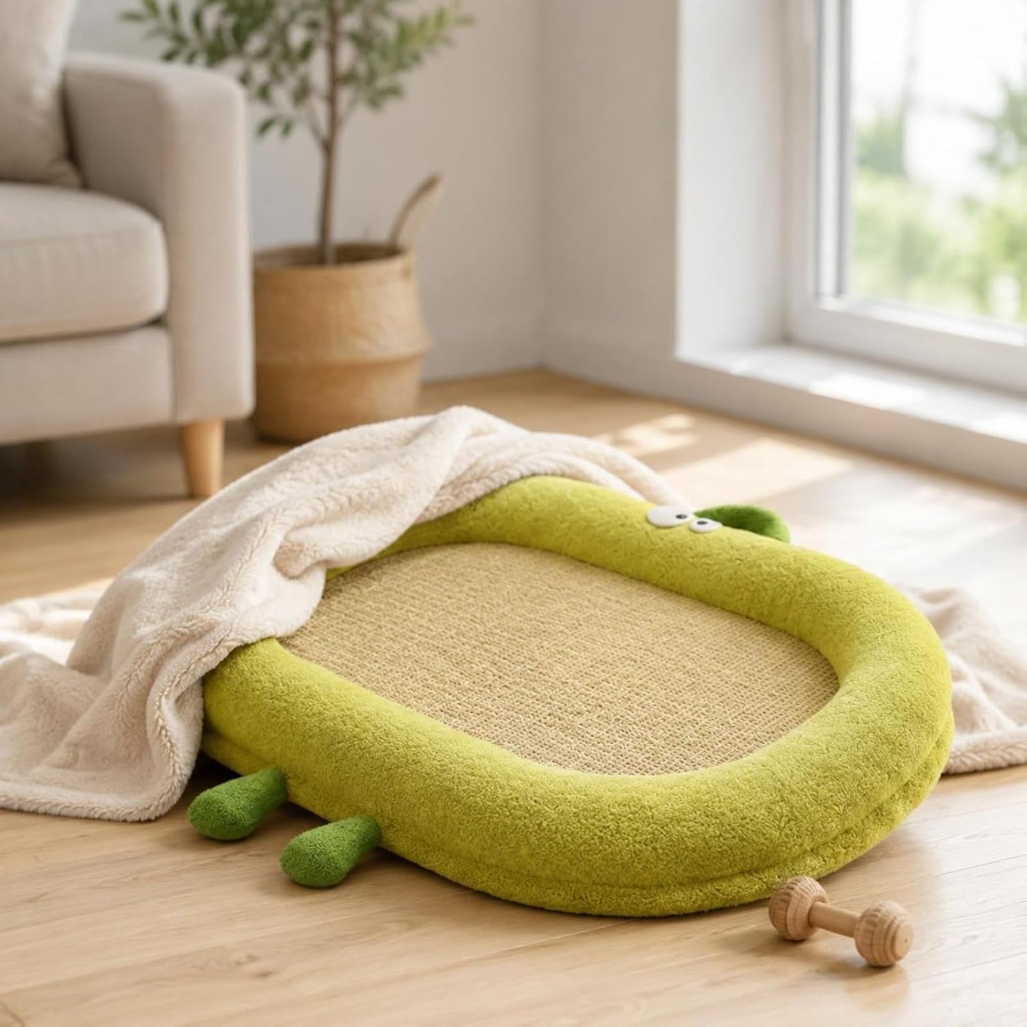 Summer Cooling Bed Breathable Cooling Dog Mat Washable Animal Bedding for Small Dogs, Lemon Yellow, M 50 40cm for Pets Under 10 Catties