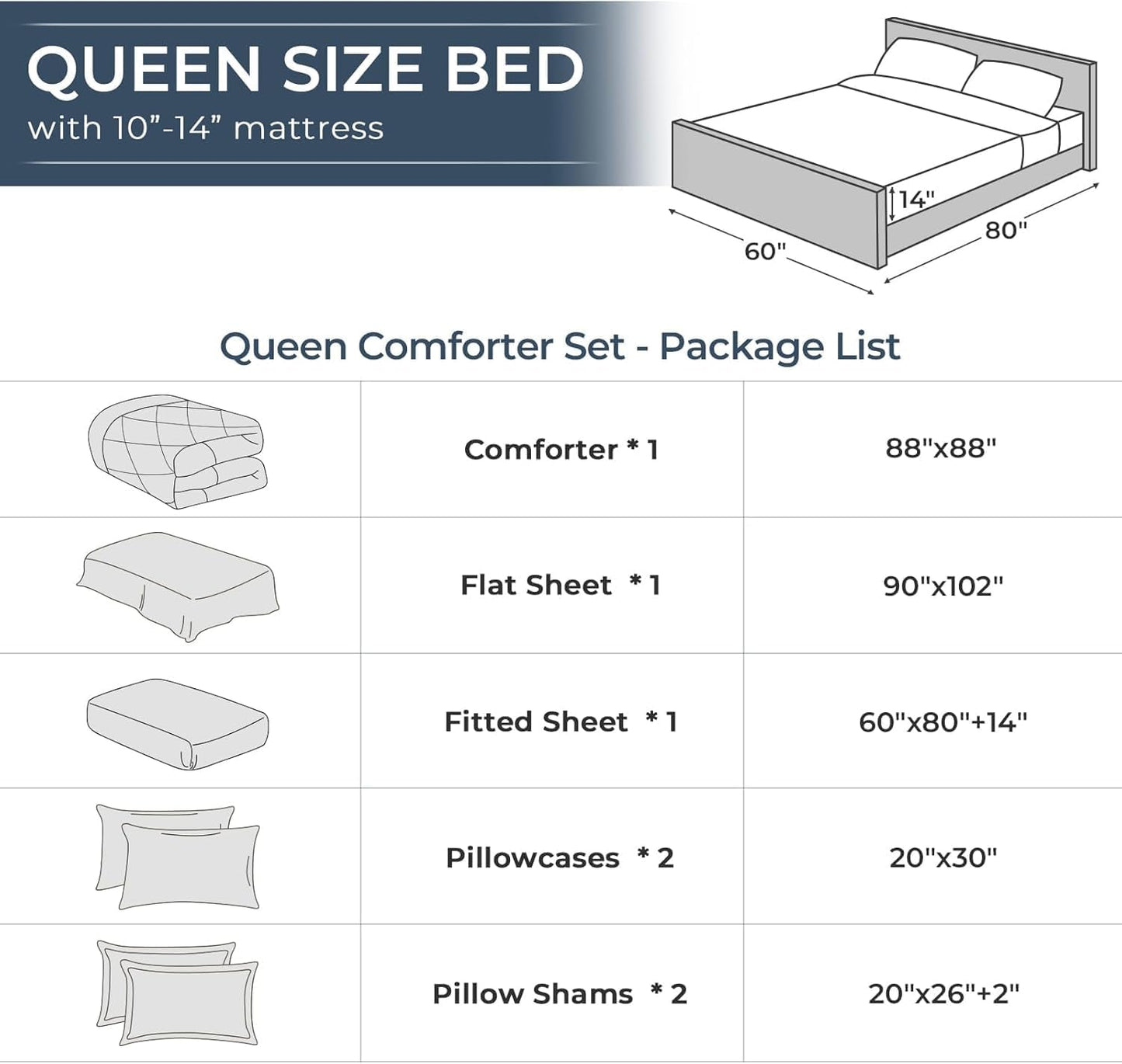 Cream Yellow Queen Comforter Set - 7-Piece All Season Bed in a Bag Queen, Ultra Soft Bedding Set with Comforter, Flat Sheet, Fitted Sheet, Pillowcases, Pillow Shams