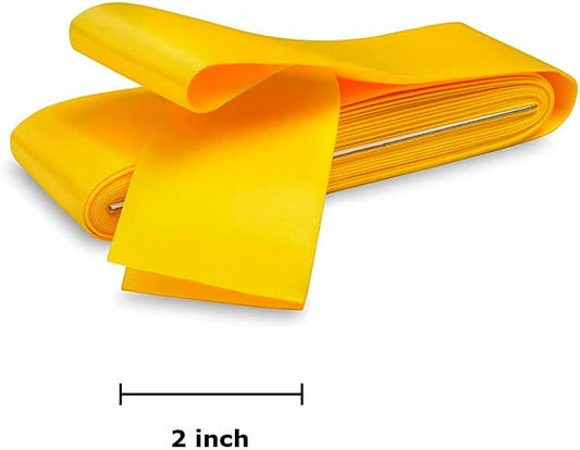 Canary Yellow Satin Blanket Binding Tape 2" x 4 3/4 Yards – Single Fold Satin Quilt Binding for Blanket Edges, Glossy Polyester Trim for Sewing, Quilting, Baby Blankets, Crafts, and Fabric Projects