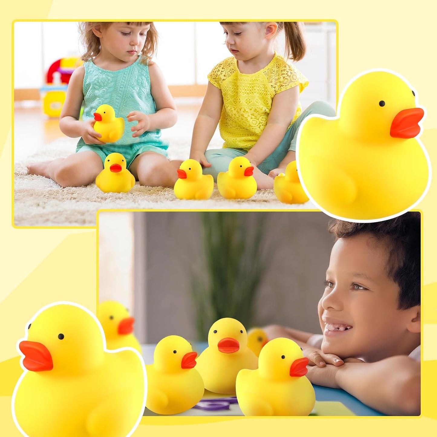 12 Pcs Duck Stress Balls for Adults Mini Duck Party Favors | Cute Duck Sensory Squeeze Balls Soft Fidgets for Christmas Stocking Stuffer Gifts, Stress Relief & Sensory Play