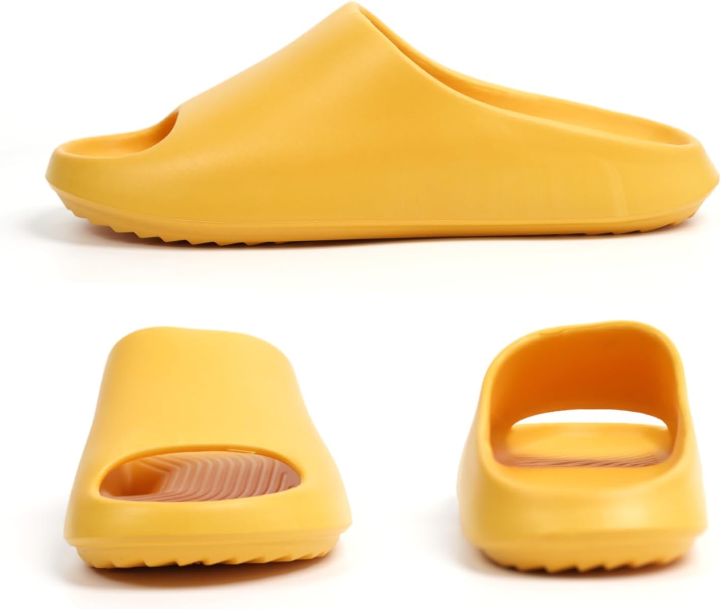 Pillow Slippers for Women and Men, EVA Cushioned Thick Sole Soft Summer Slides with Arch Support Drainage Holes Non-Slip Quick Drying Bathroom Shower Spa Pool Gym Cloud House Slides Sandals for Indoor & Outdoor