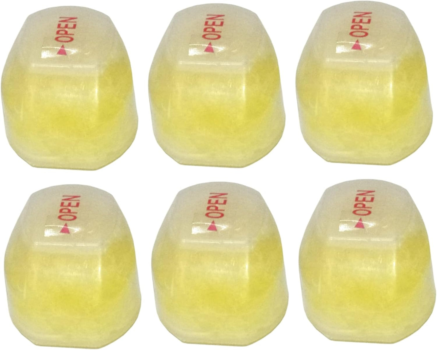 Shower Head Filter, 6PCS Vitamin C Shower Filter, Lemon Flavor Balm Vitamin C Infused Head Filters Soften Hard Water, Helps Dry Skin