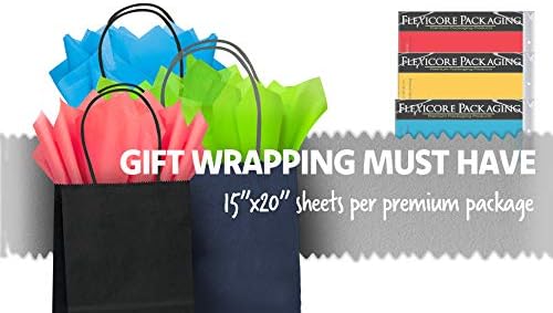 Yellow Pin Stripe Print Gift Wrap Tissue Paper Size: 15 Inch X 20 Inch | Count: 50 Sheets | Color: Yellow Pin Stripe