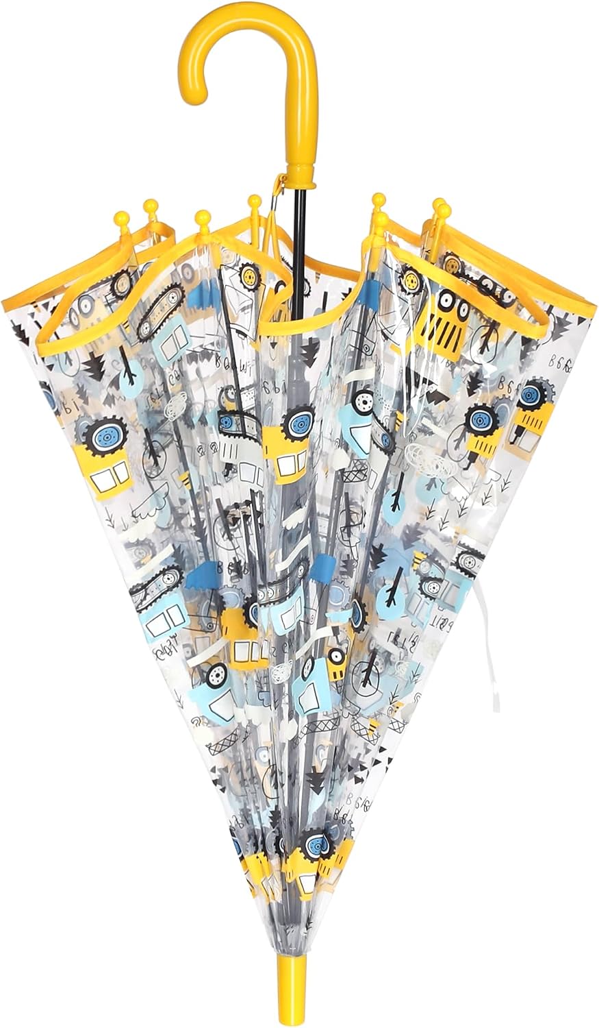 Kids Clear Umbrellas for Rain Dome Bubble Umbrella Windproof for Kids Boys and Girls