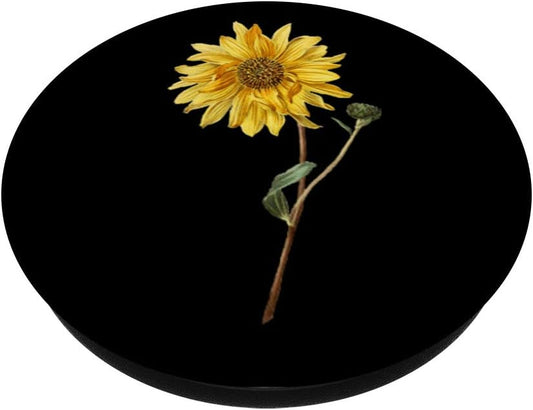 Yellow Sunflower Cellphone Holder for Hand Pop Up Phone Knob PopSockets PopGrip: Swappable Grip for Phones & Tablets