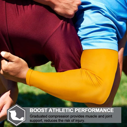 UV Protection Arm Sleeves for Men & Women, UPF 61+ Cooling Cover | Lightweight stretch comfort; color options; motorcycle, baseball, golf, cycling and gardening; washable coverage
