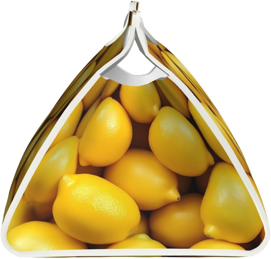 Ripe Yellow Lemon for Rectangular Leather Tissue Box, Waterproof PVC Tissue Holder for Home and Office