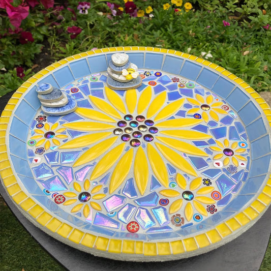 Millefiori Glass Mosaic Tiles for Crafts, Broken Mosaic Glass Pieces for DIY Crafts Kits,Mosaic Jewelry Decor