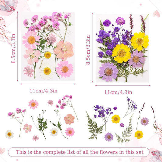 Flower Cake Toppers Decorations Pressed Flowers Baby Shower Cake Toppers for Birthday Bridal Shower Wedding Party Decor