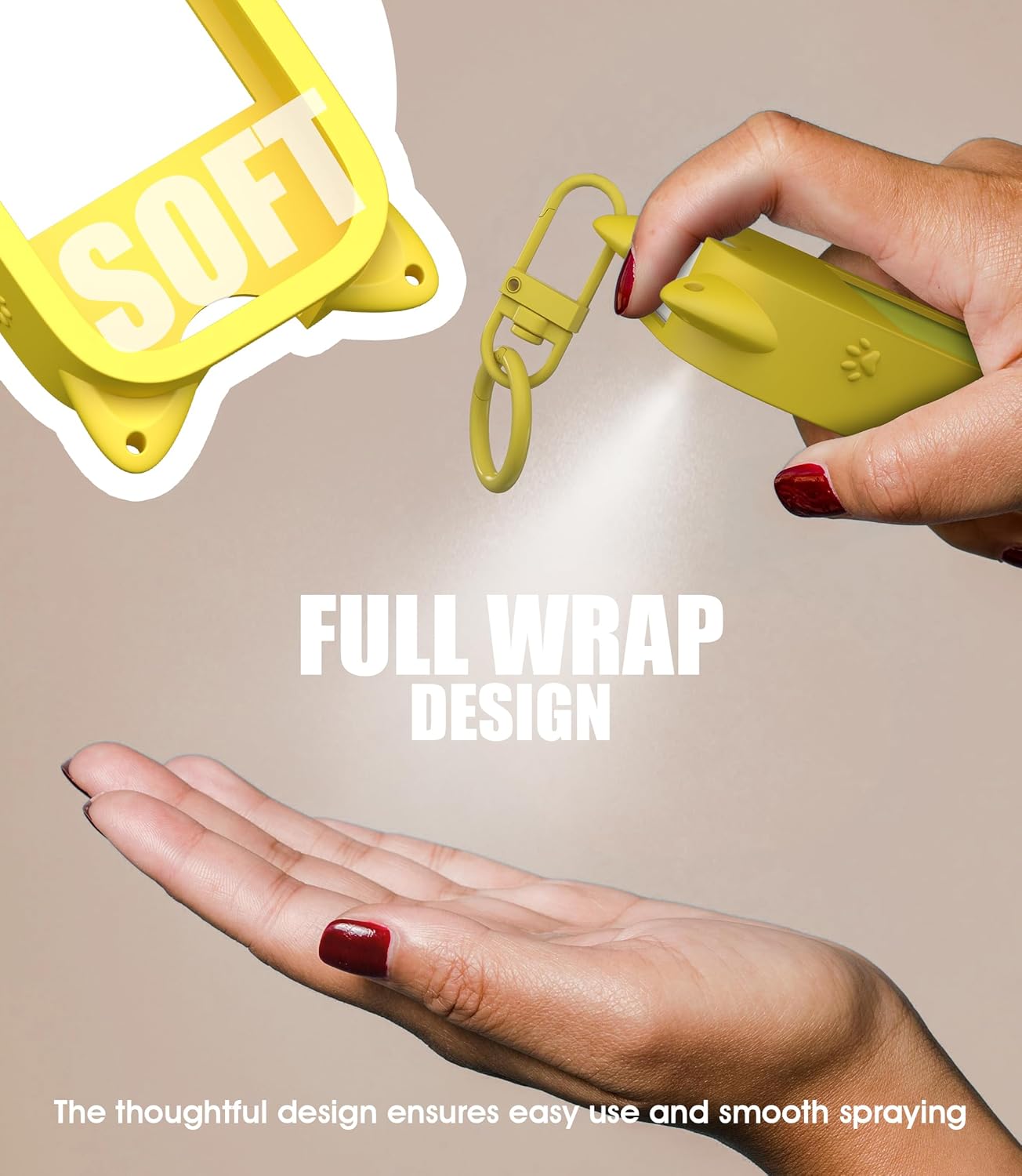 Silicone Case Compatible with Touchland Hand Sanitizer Spray (Fit for 1 FL OZ/30 mL Ver)