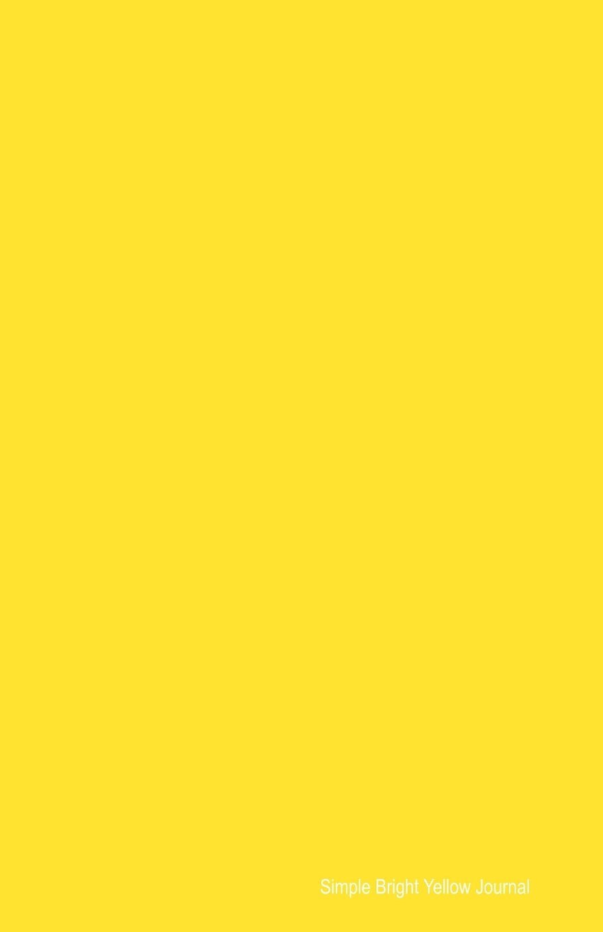 Simple Bright Yellow Journal: Soft Cover Lined 100 Page Writing Notebook Diary (Simple Coloured Journals)