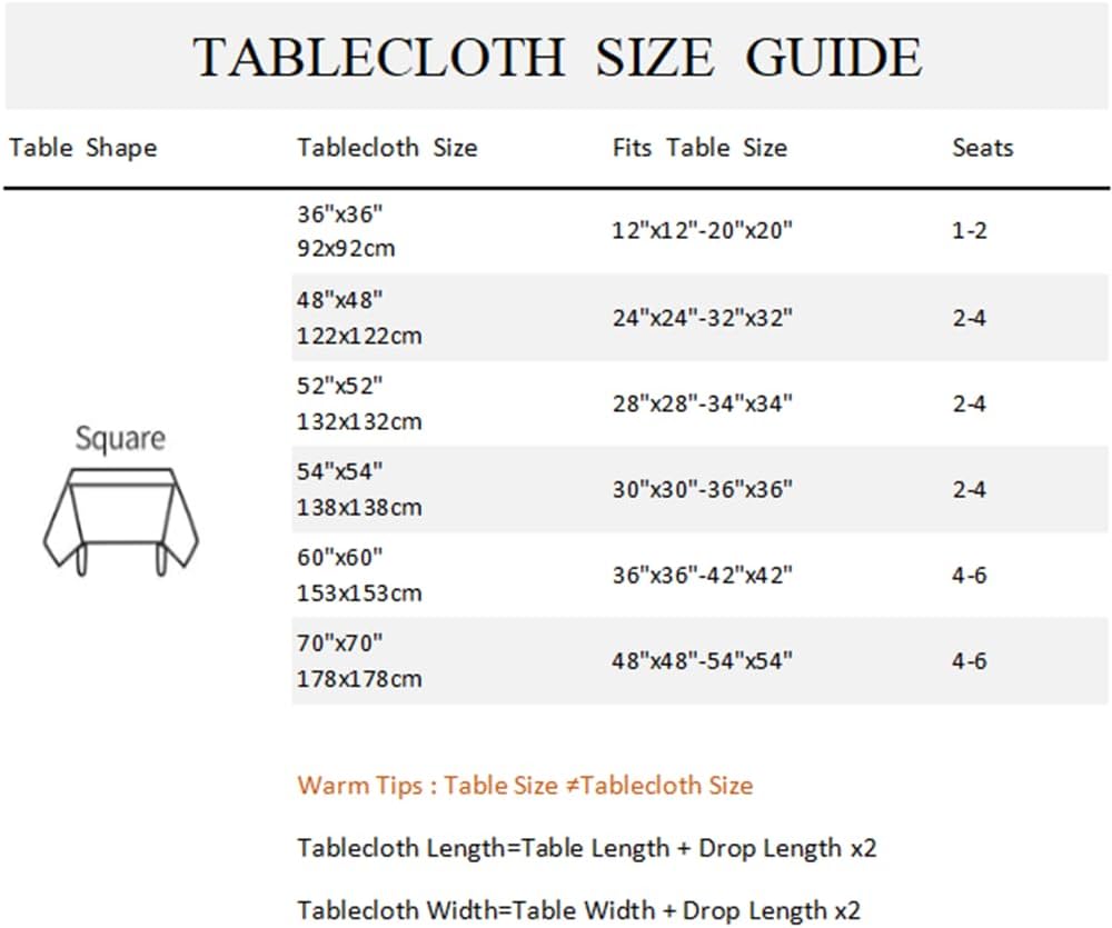 70x70inches Lemon Square Tablecloth Italian Lemon and Blue Floral Pattern Table Cloth Spill Proof and Oil Proof Fabric Table Cover for Kitchen Dining Room Picnic Indoor Outdoor Party Decor