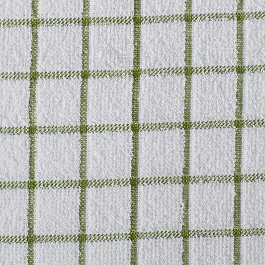 Basic Terry Collection Windowpane Dishcloth Set, 12x12, Yellow, 6 Piece