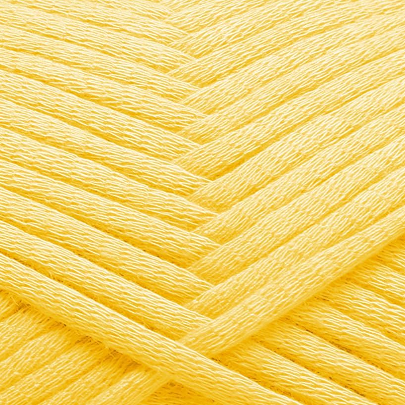 Soft Yarn for Crocheting – Crochet & Knitting Yarn, Beginner Yarn with Easy-to-See Stitches, 250 Yds Amigurumi Yarn, Cotton-Nylon Blend Tshirt Yarn for Crocheting, Worsted Weight Yarn 4, Bright Yellow