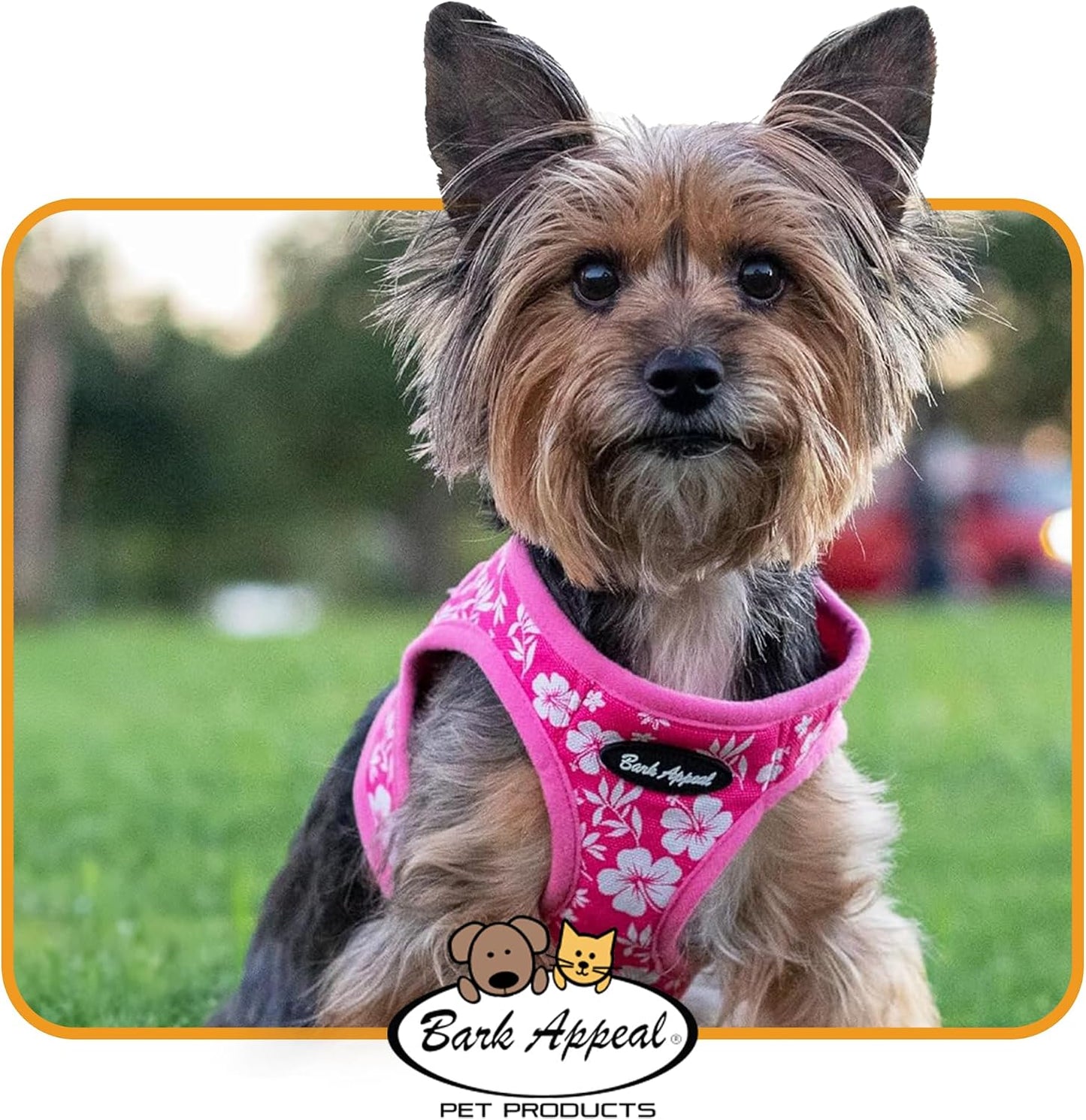 Yellow Step-in Dog Harness for Extra Small Sized Pets – Updated Sizing, Re-Measuring is Essential – Soft Vest Harness – Anti-Choke with Adjustable Strap & Heavy Duty Clip – XS