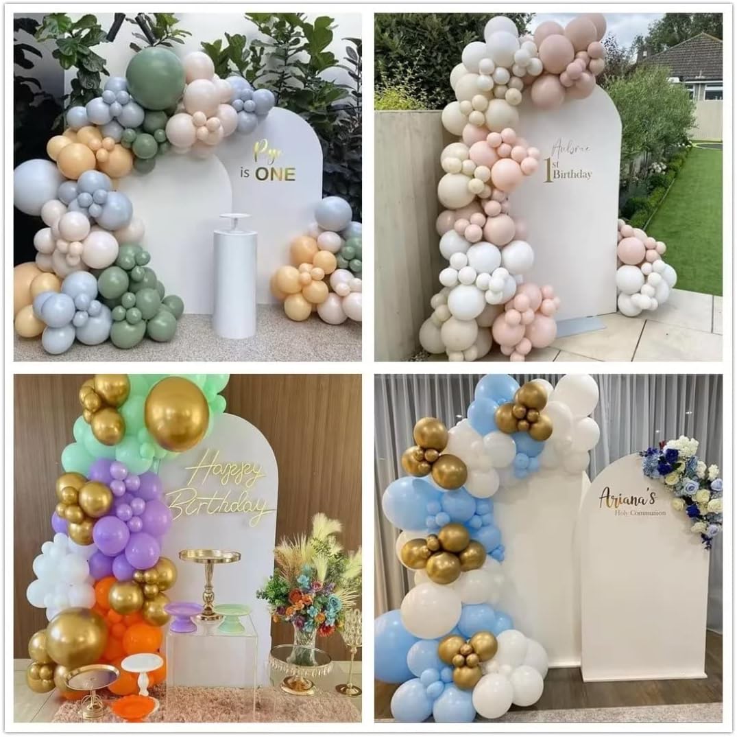 Arch Backdrop Covers Mediterranean Lemon Tiles Theme Arched Background Stand Covers for Birthday Parties Decor Banner Banquet Props