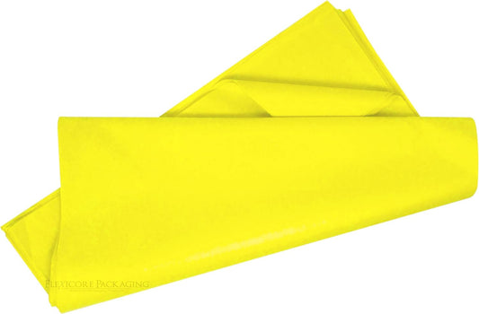 Gift Wrap Tissue Paper | Size: 15 Inch X 20 Inch | Count: 100 Sheets (Bright Yellow)