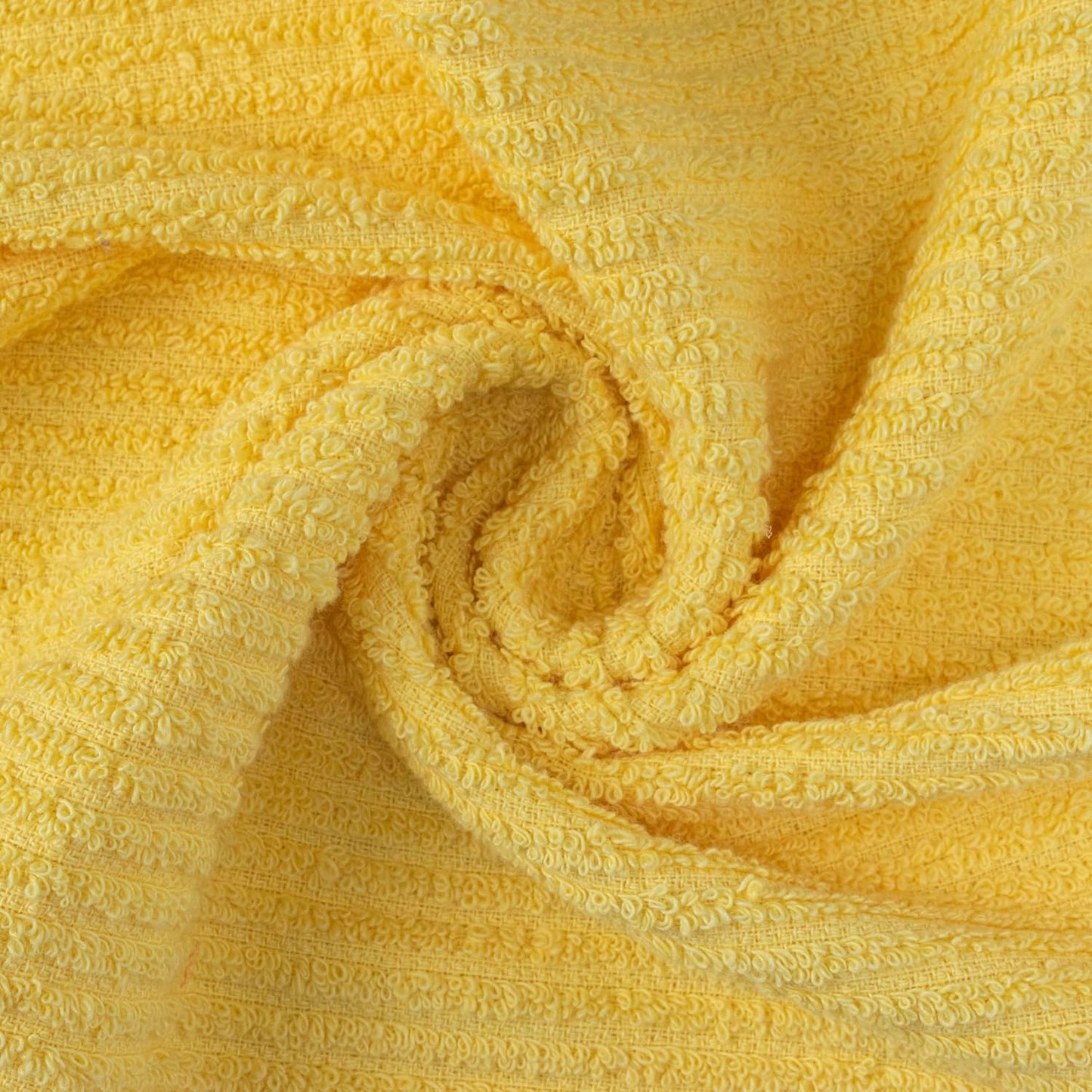 Bar Mop Towels - 16x19 Inches - Pack of 12 - Lemon Yellow - Cotton Dish Cloths & Cleaning Towels for Kitchen, Bar, Restaurant, Household Use – Absorbent, Durable, Reusable