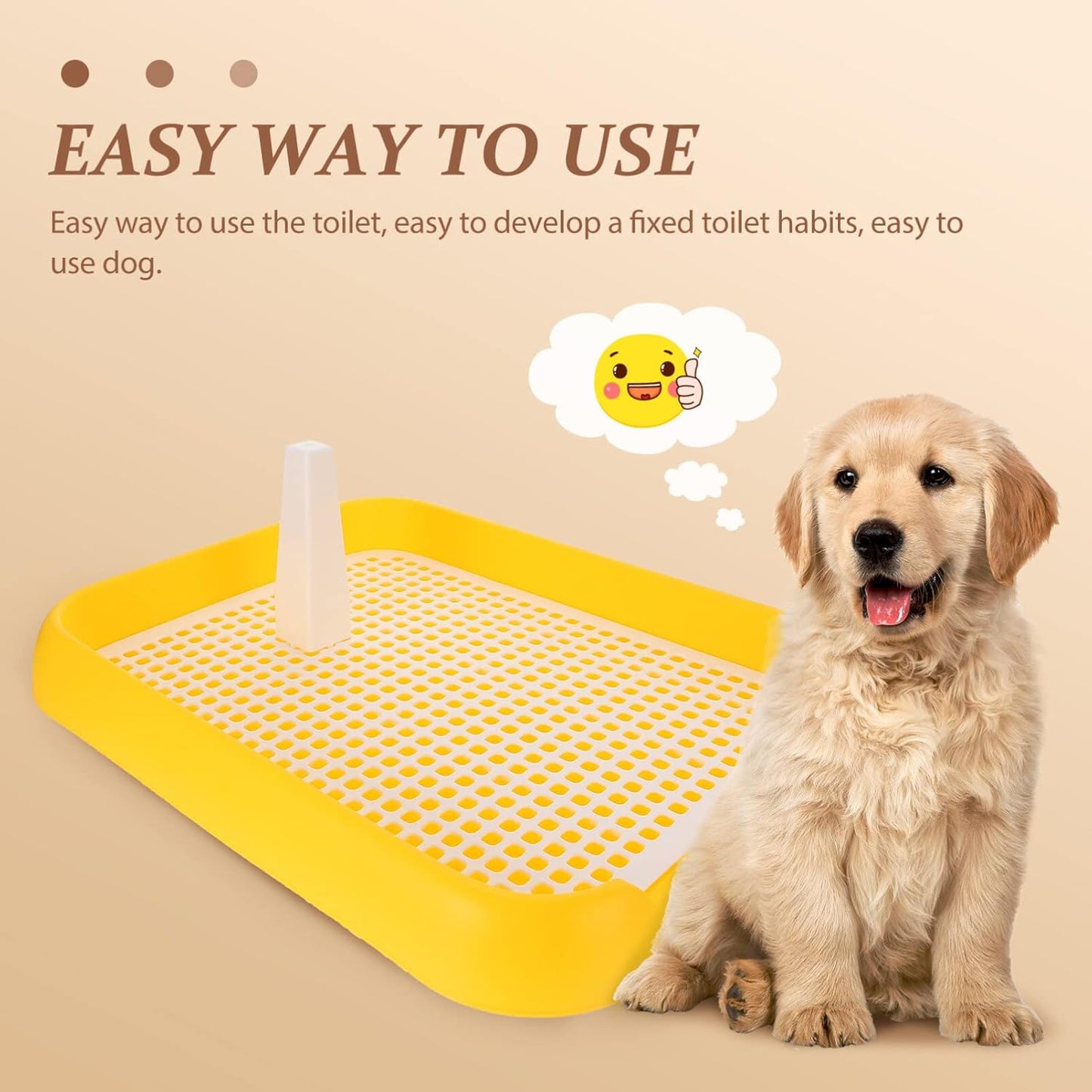 Mesh Dog Toilet Anti-Slip Puppy Potty Tray for Indoor Training Plastic Dog Litter Box with Grid Design Portable Pet Toilet for Small and Medium Dogs 17.71 X 14.05 X 1.96 in
