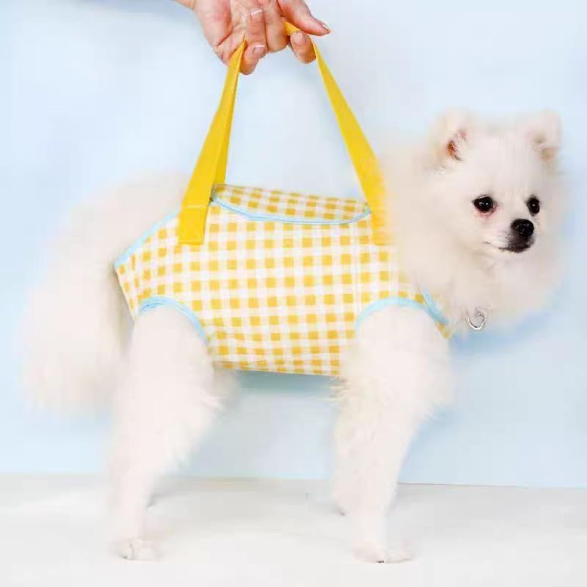 Bunny Sling Carrier Pet Carrying Bag with Adjustable Strap Hands Free Shoulder Bag Crossbody Travel Slings Soft Small Animal Bonding Pouch Front Backpack for Rabbit Puppy Kitten (Yellow,X-Large)