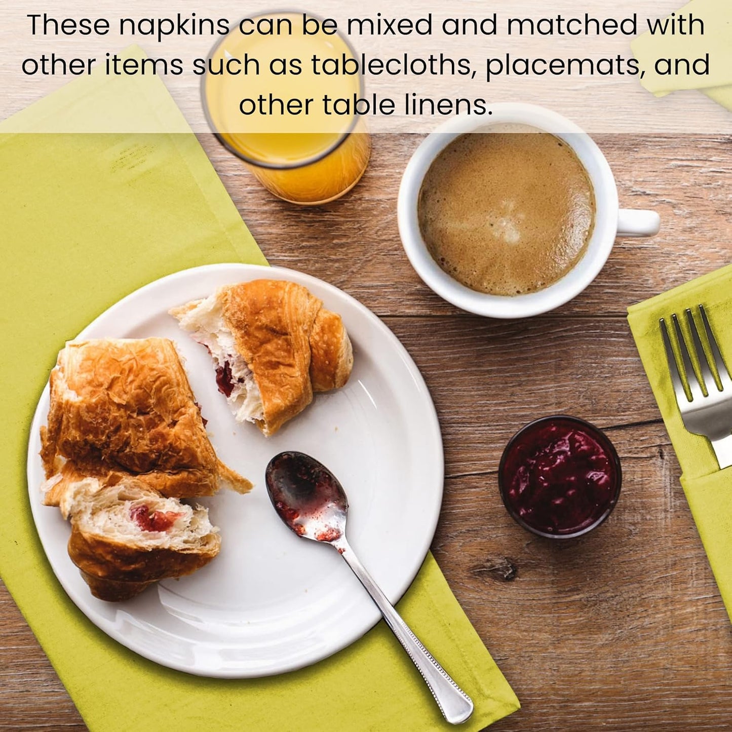 Cloth Dinner Napkins – Perfect Everyday Use Table Napkins – Soft Durable Washable – Ideal for Party Wedding Christmas Easter – Set of 12-17x17 inches Yellow Napkins