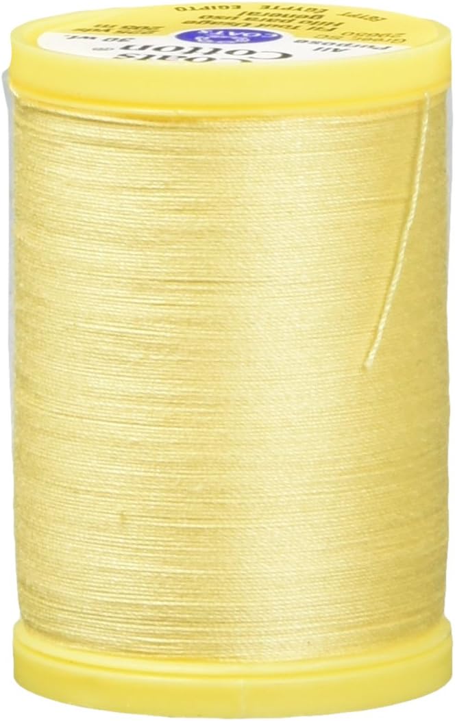 Coats: Thread & Zippers S970-7330 Coats Thread & Zippers General Purpose Cotton Thread, 225 yd., Yellow