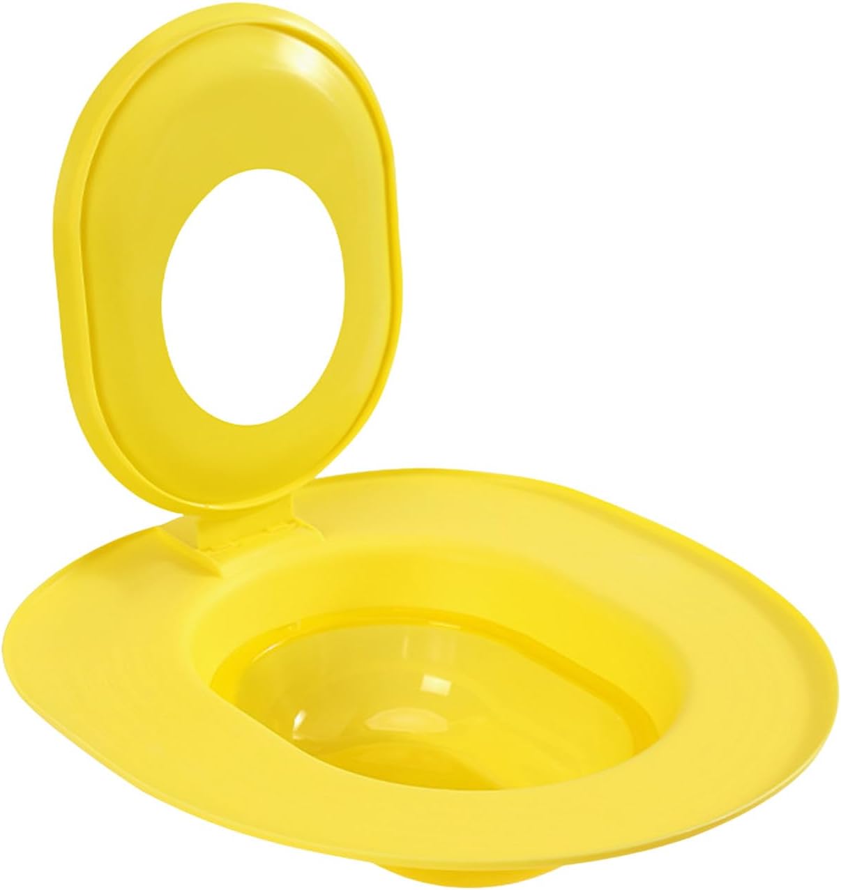 Cat Toilet Seat Training Kit,Reusable Plastic Trainer for Pet Cleaning,Removable Pet Toilet Training System,Portable Trainer for Home Pet Shop Pet Care,Easy Installation,Stable and Durable (Yellow)