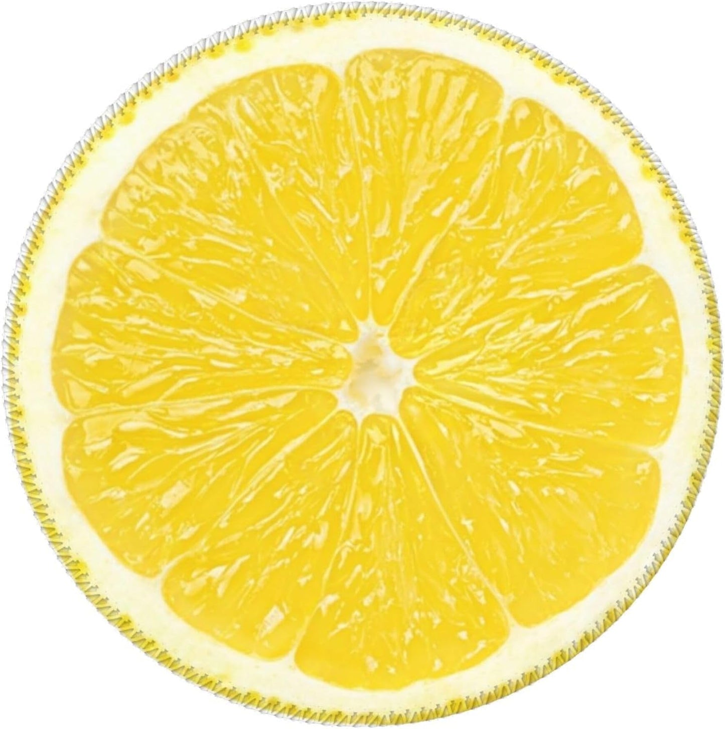 Lemon Round Mouse Pad Small Gaming Mousepad Desk Mat Stitched Edges 9.8 X 9.8 Inch for Home Office