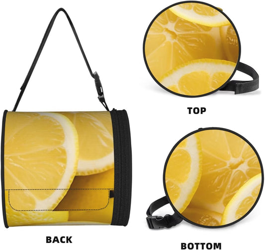 Yellow Lemon Hanging Toilet Paper Holder Waterproof Tissue Holder Cat Proof Roll Paper Case Cover Portable Foldable Roll Storage Bag with Adjustable Strap for Travel Car Camping Outdoor