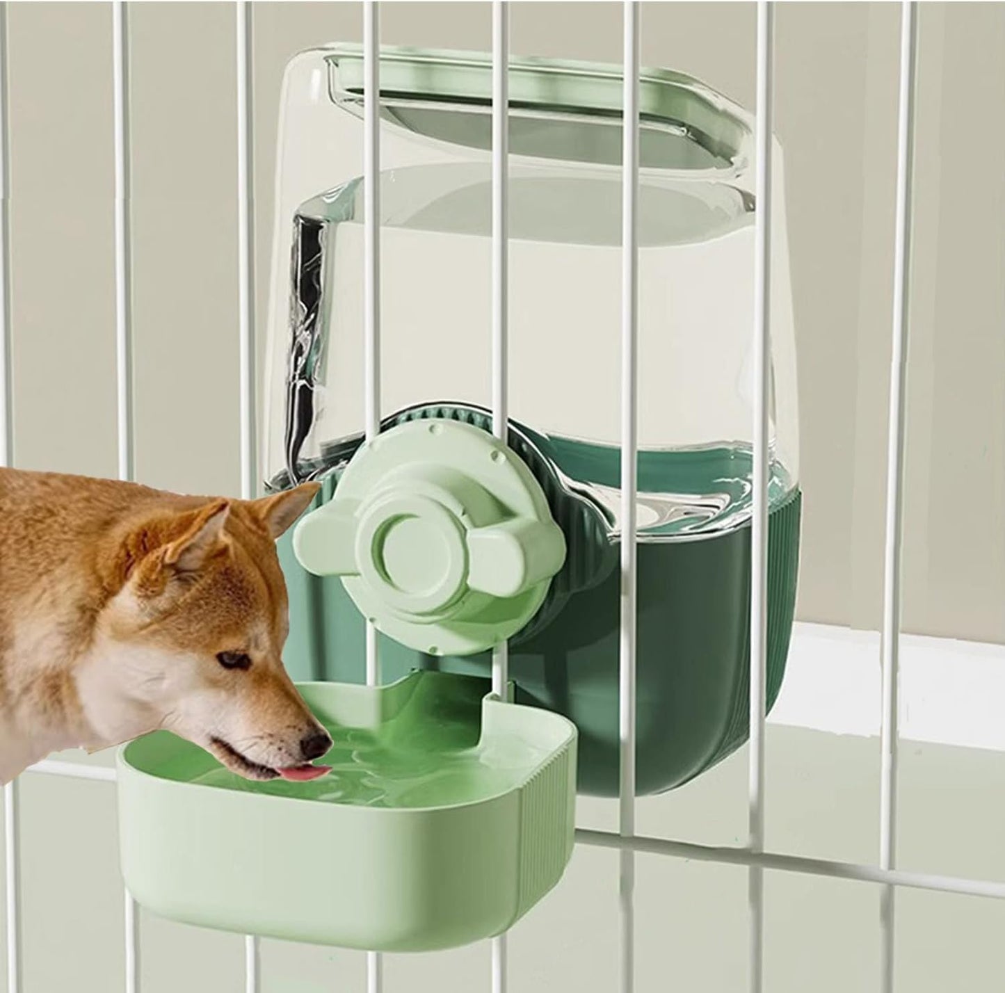 Pet Hanging Automatic Feeders Drinking Bowls,Gravity Rabbit Feeder and Water Set,Cage Cat Food Bowl Feeding Station for Puppy Kitten Chinchilla Hedgehog Guinea Pig Ferret (Yellow-Food)