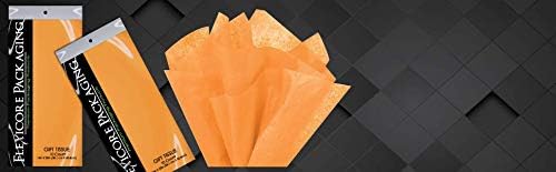 Gift Wrap Tissue Paper|15"x20"|100 Count (Peach Orange, 100 Sheets)
