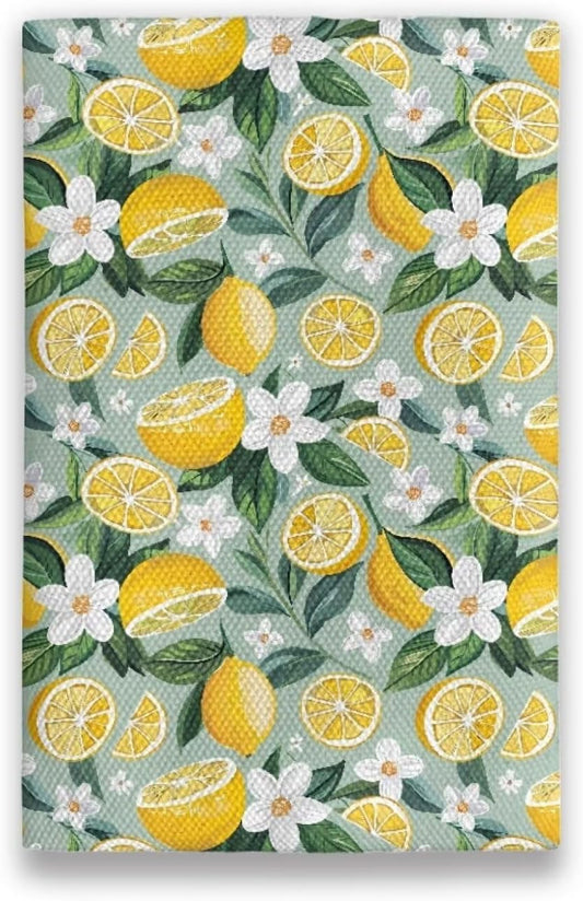 Lemon Print Tissue Holder Pouches Reusable Pocket Tissue Holder for Purse Fabric Purse Zipper Enclosed Tissue Holder for Purse Soft Coins Tissue Pouch for Bag Car Office Home