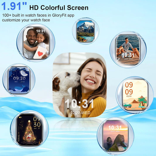 Smart Watch for Men Women (Answer/Make Call), 2026 New 1.91" HD SmartWatch, Fitness Watch with 120+ Sport Modes, IP68 Waterproof, Pedometer, Heart Rate/Sleep Monitor, Activity Tracker for Android iOS