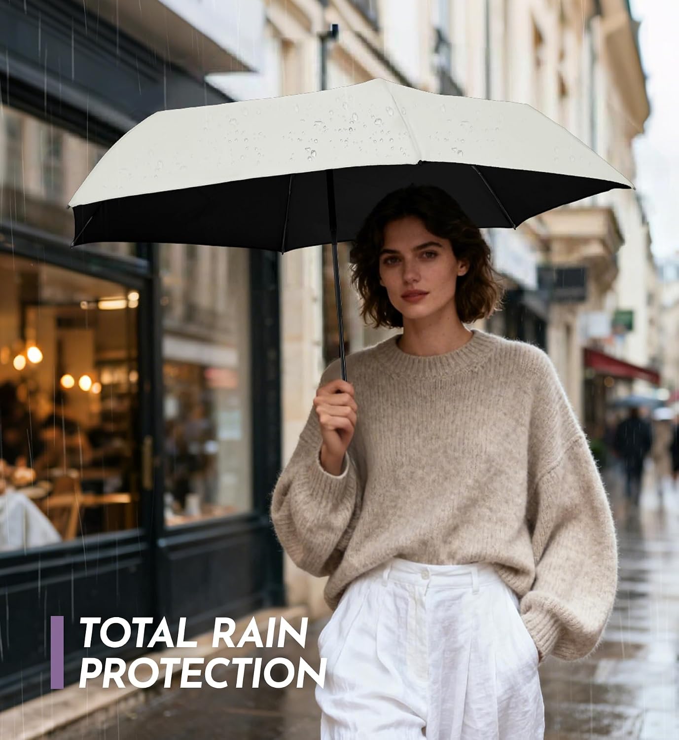 Travel Size Mini Umbrella with UPF 100+ UV Rain Protection, Compact Small & Lightweight Pocket-Sized Folding Umbrellas with Case for Purse & Backpack, Thoughtful Gift Women Men & Kids