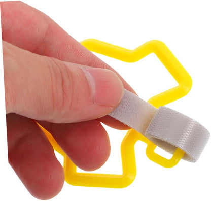 2Pcs Hands-Free Dog Poop Bag Holder Clip Leash Waste Carrier for Walking Running Bicycle Sturdy Waste Bag Dispenser for Pets Yellow