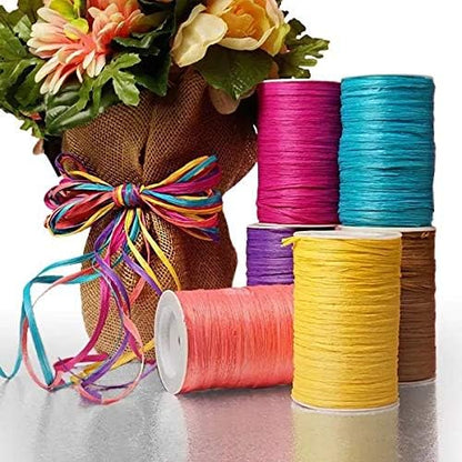 Royal Blue Matte Raffia Ribbon 1/4" X 100 Yards