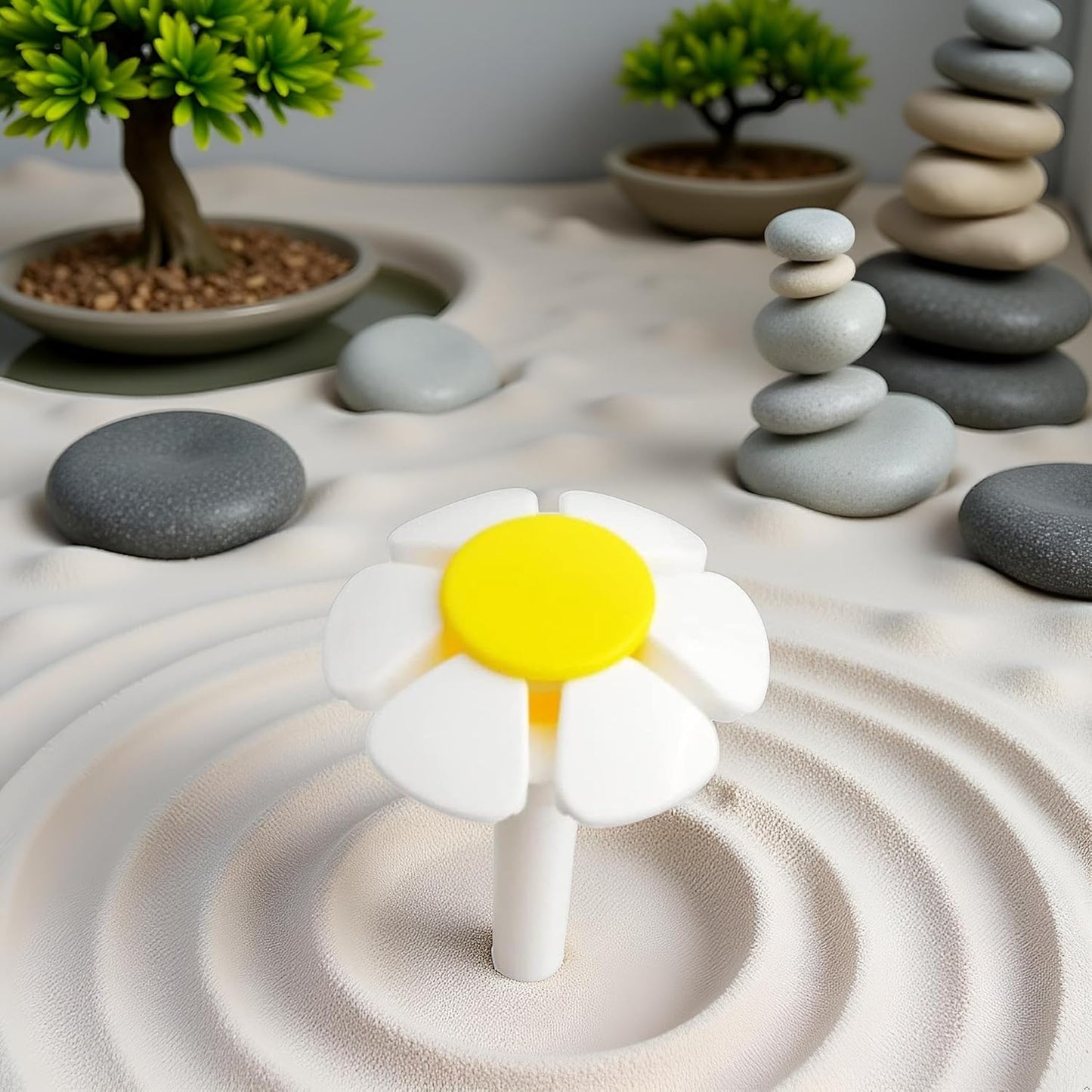 White Pet Water Fountain Nozzle Replacement Yellow Flower for Head for Cat Fountain Automatic Drinking Water Dispenser pet Water Fountain Attachment for Cats, Dogs, Multiple Pets Cat Fountains