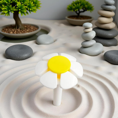 White Pet Water Fountain Nozzle Replacement Yellow Flower for Head for Cat Fountain Automatic Drinking Water Dispenser pet Water Fountain Attachment for Cats, Dogs, Multiple Pets Cat Fountains