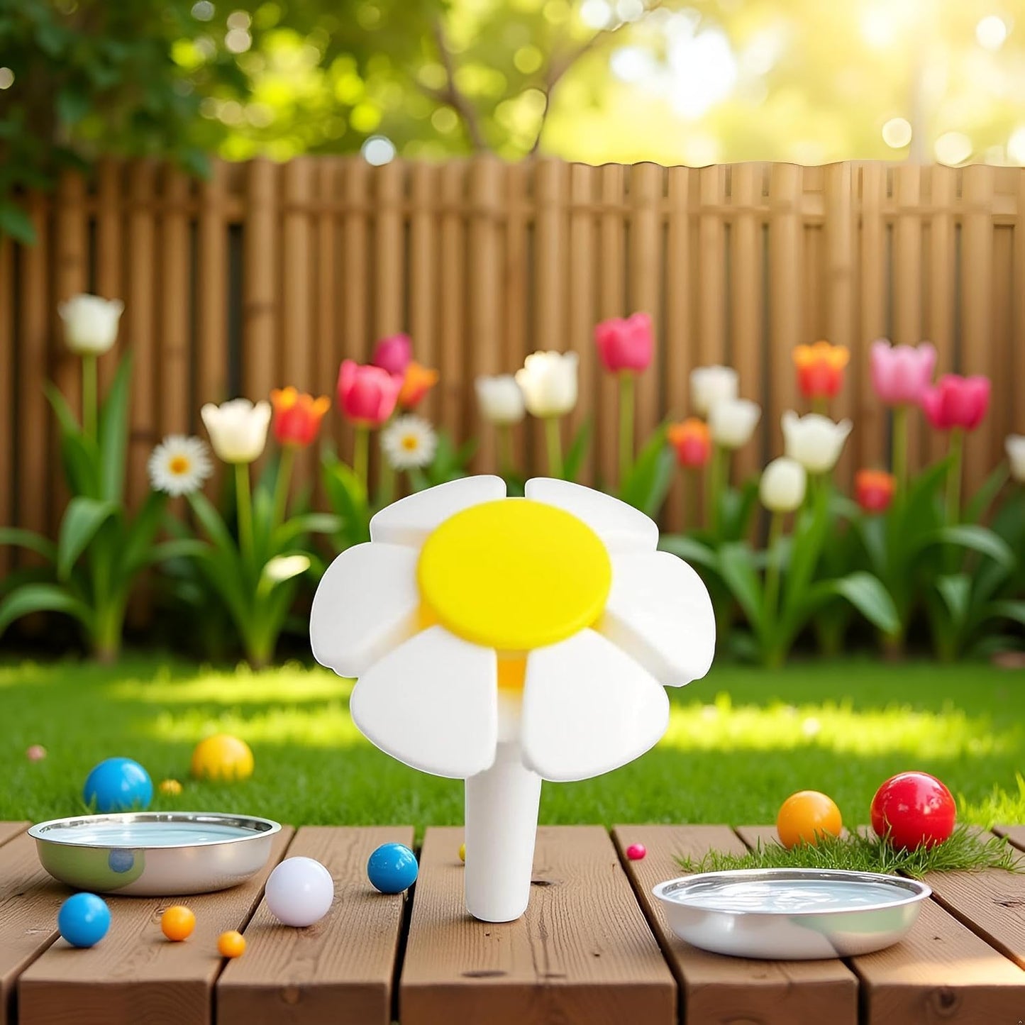 White Pet Water Fountain Nozzle Replacement Yellow Flower for Head for Cat Fountain Automatic Drinking Water Dispenser pet Water Fountain Attachment for Cats, Dogs, Multiple Pets Cat Fountains