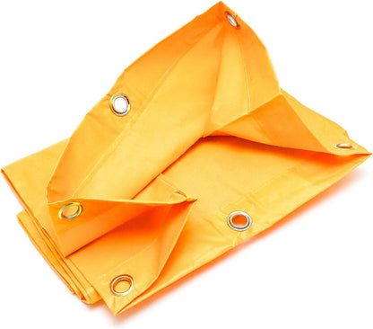 Replacement Janitorial Cart Bag, 4 Pack 24 Gallon Waterproof Large Capacity Housekeeping Commercial Replacement Cleaning Cart Bag for Collecting Trash or Clothing (Yellow)