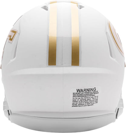 Georgia Tech Yellow Jackets Flat White Speed Mini Football Helmet - New in Riddell Box