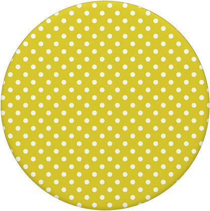 Yellow White Polka Dot Cell Phone Button Pop Out Holder Grip PopSockets PopGrip: Swappable Grip for Phones & Tablets
