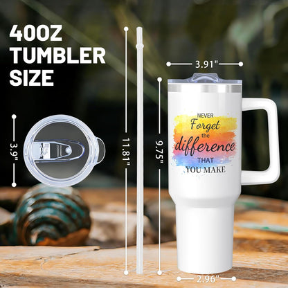 40oz Lemon Tumbler with Handle Cup, Lemon Gifts for Women | Cute Yellow Lemon Stainless Steel Leak-proof Cup Water Bottle Tumbler, Lemon Gifts for Women Birthday Christmas Mothers Day