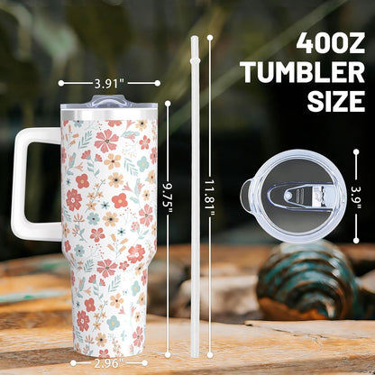 40oz Lemon Tumbler with Handle Cup, Lemon Gifts for Women | Cute Yellow Lemon Stainless Steel Leak-proof Cup Water Bottle Tumbler, Lemon Gifts for Women Birthday Christmas Mothers Day