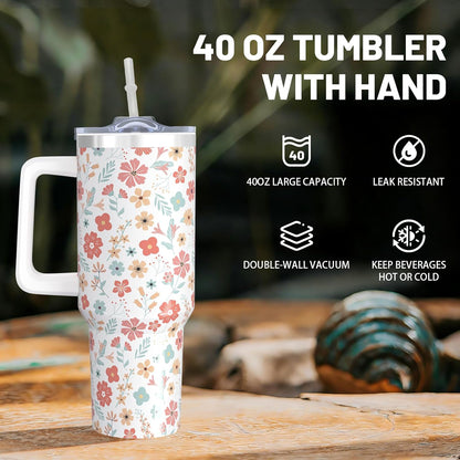 40oz Lemon Tumbler with Handle Cup, Lemon Gifts for Women | Cute Yellow Lemon Stainless Steel Leak-proof Cup Water Bottle Tumbler, Lemon Gifts for Women Birthday Christmas Mothers Day
